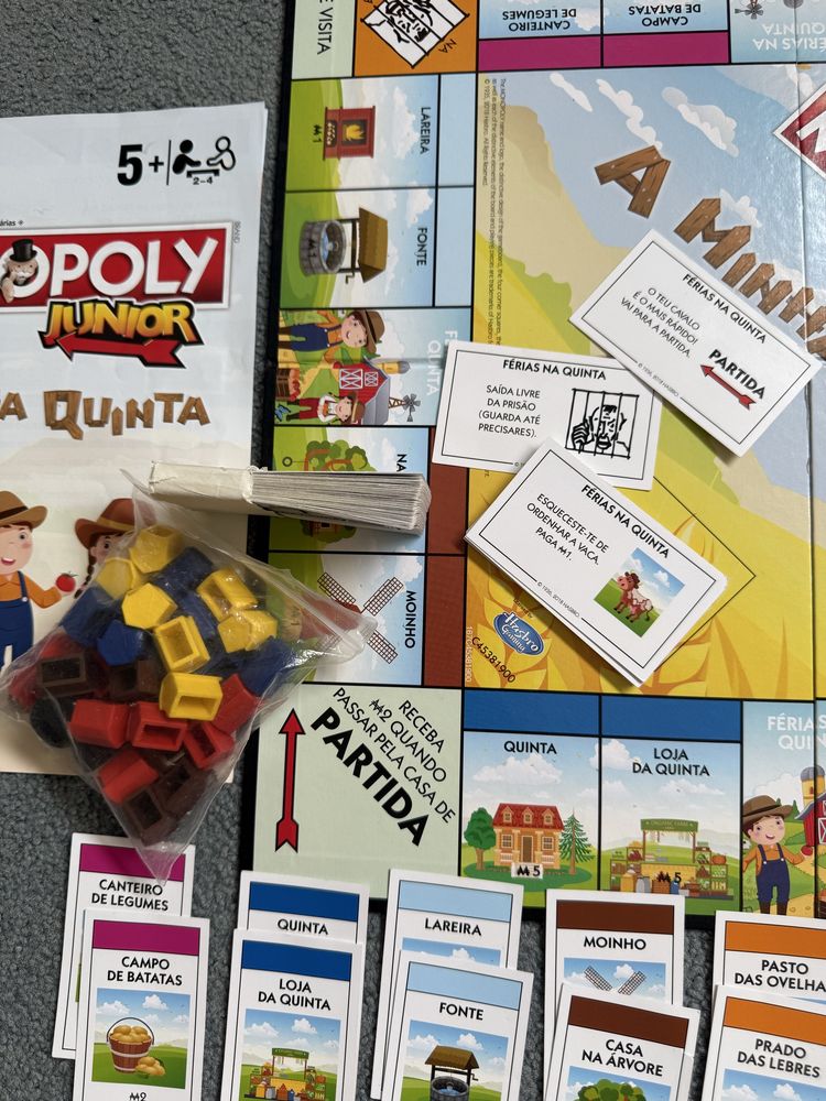 Jogo de tabuleiro Monopólio Júnior - A minha quinta
