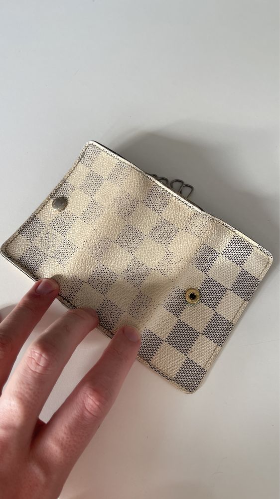 Etui Louis Vuitton Key Holder Damier Azur Canvas