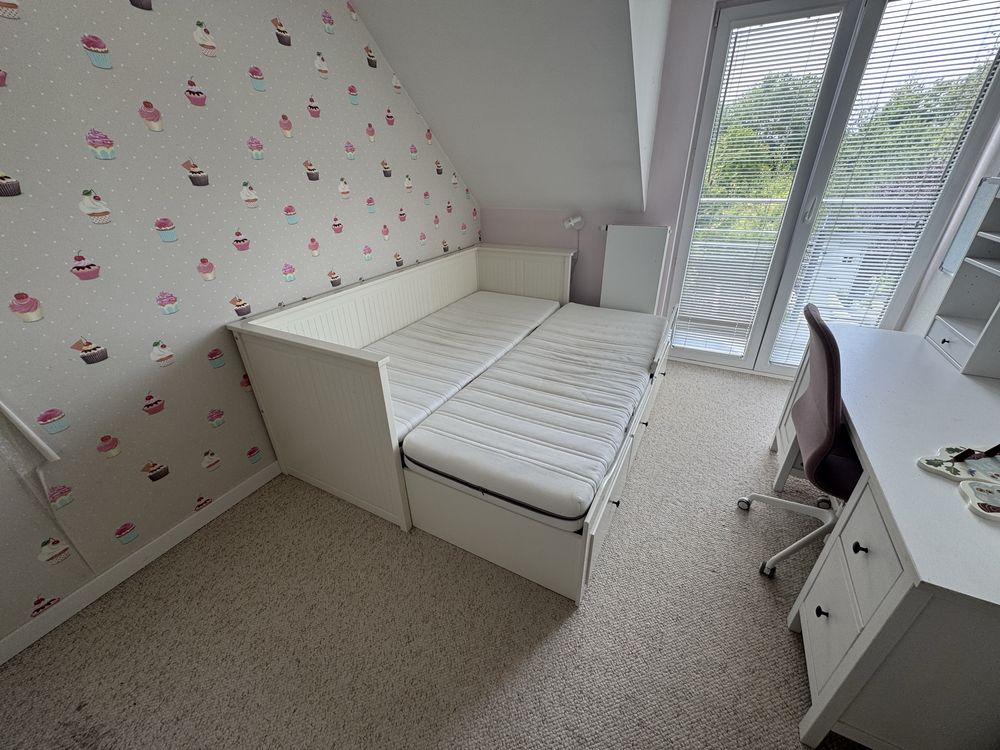 Łóżko Hemnes Ikea białe
