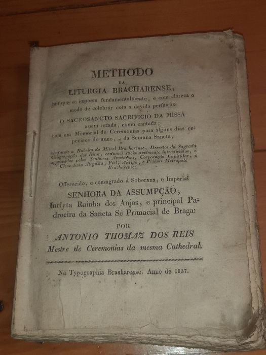 Antigo E Raro Livro Religioso Original  Ano 1837