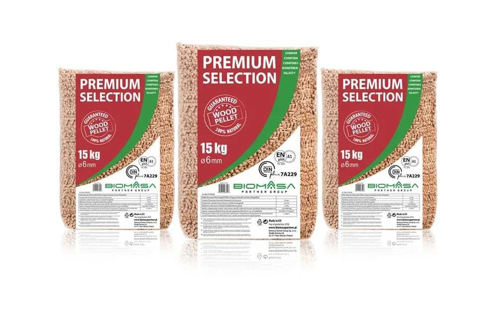 Pellet drzewny PREMIUM SELECTION Certyfikat ENplus A1      1350zł/tona