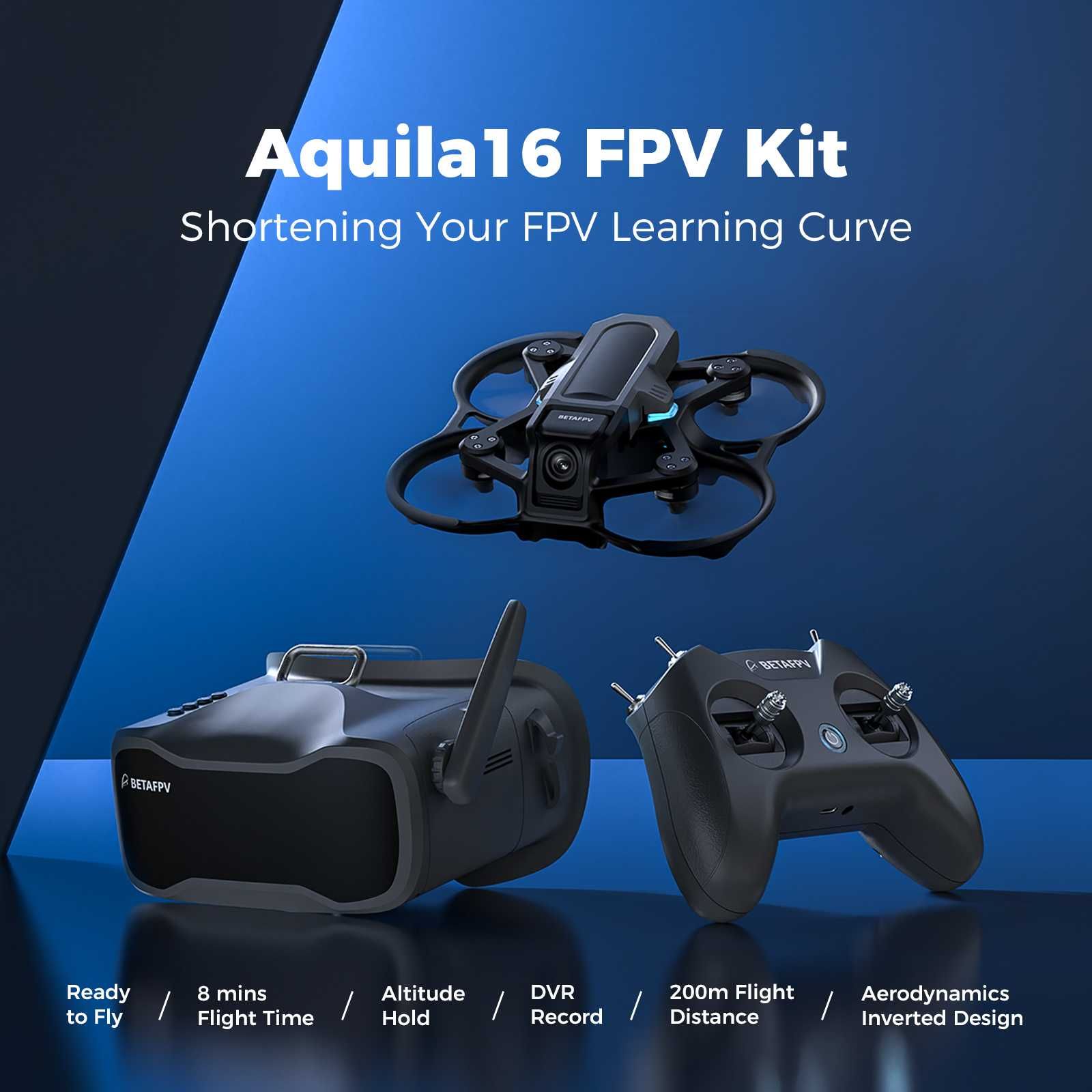 BetaFPV Aquila16 Drone de corrida.(Kit)