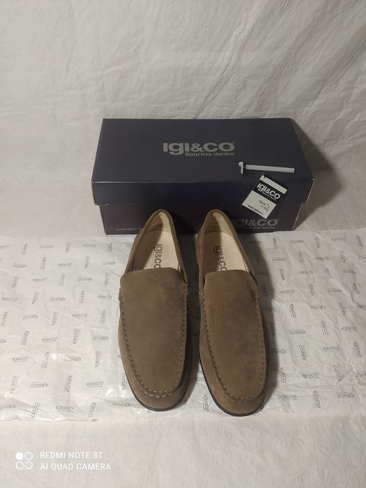 Мокасини чоловічі замшеві, made in Italy, 45р,устілка - 30см