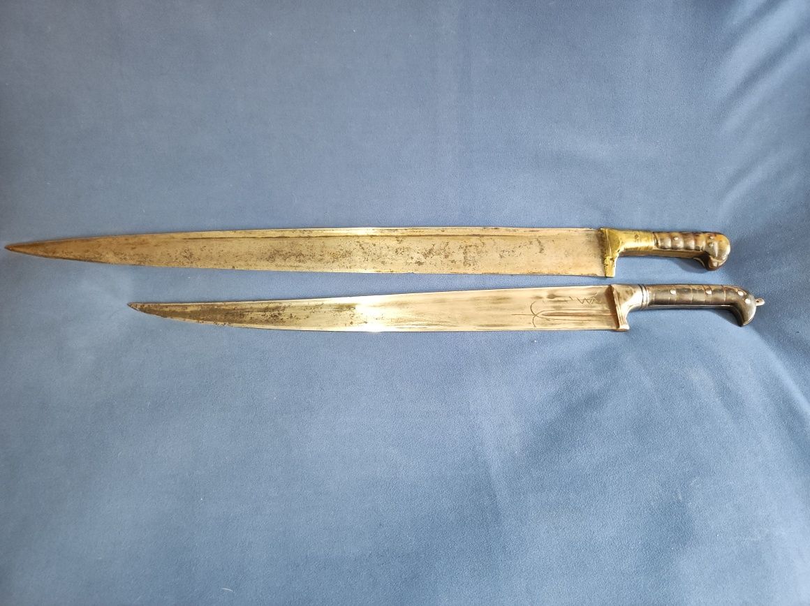 Miecz szabla Khybar jatagan afgański/perski XVII/XVIII w broń tasak