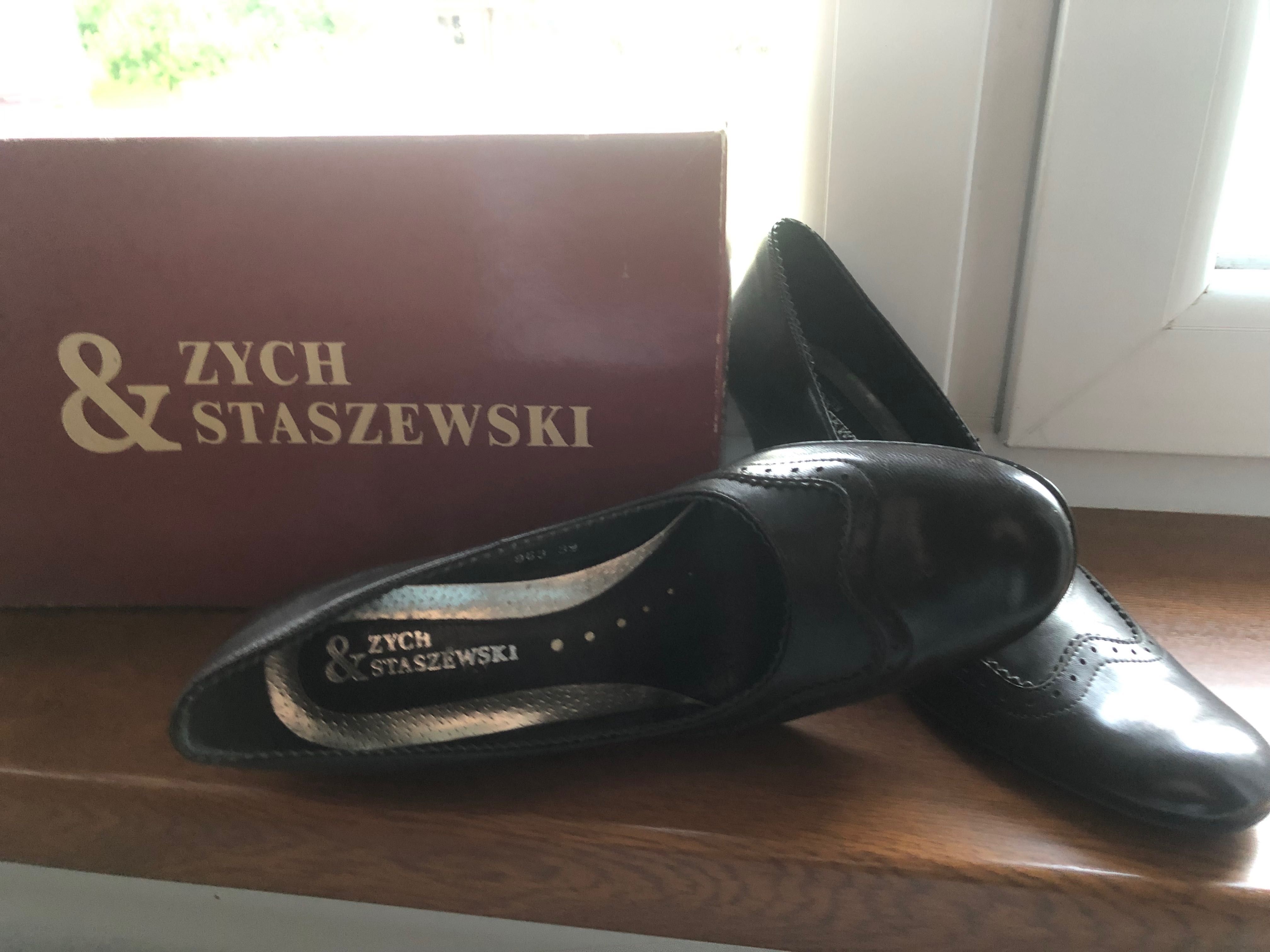 39 Buty na obcasie Zych&Staszewski rozmiar 39 skora