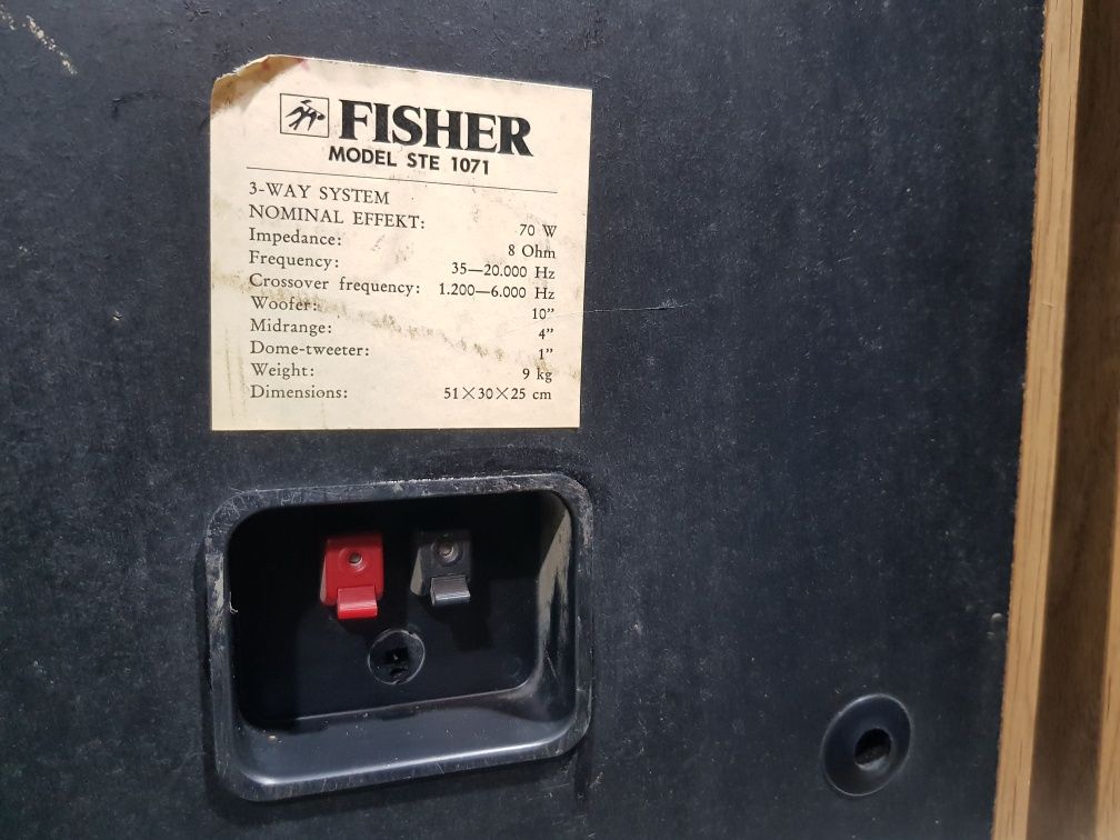 Акустика FISHER STE-1071, потужність 70 Вт, б/у з Німеччини
