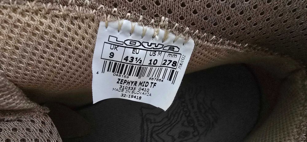 Lowa Zephyr Mid TF Desert 43,5