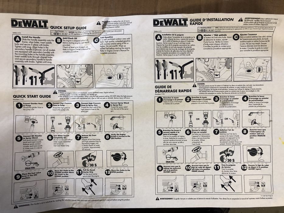 Myjka ciśnieniowa spalinowa DEWALT -HONDA GX  NOWA g-war
