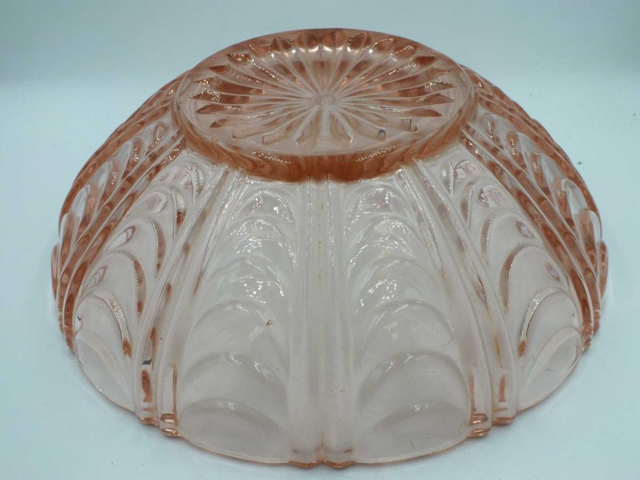 Misa rozalinowa szkło Design PRL b010711