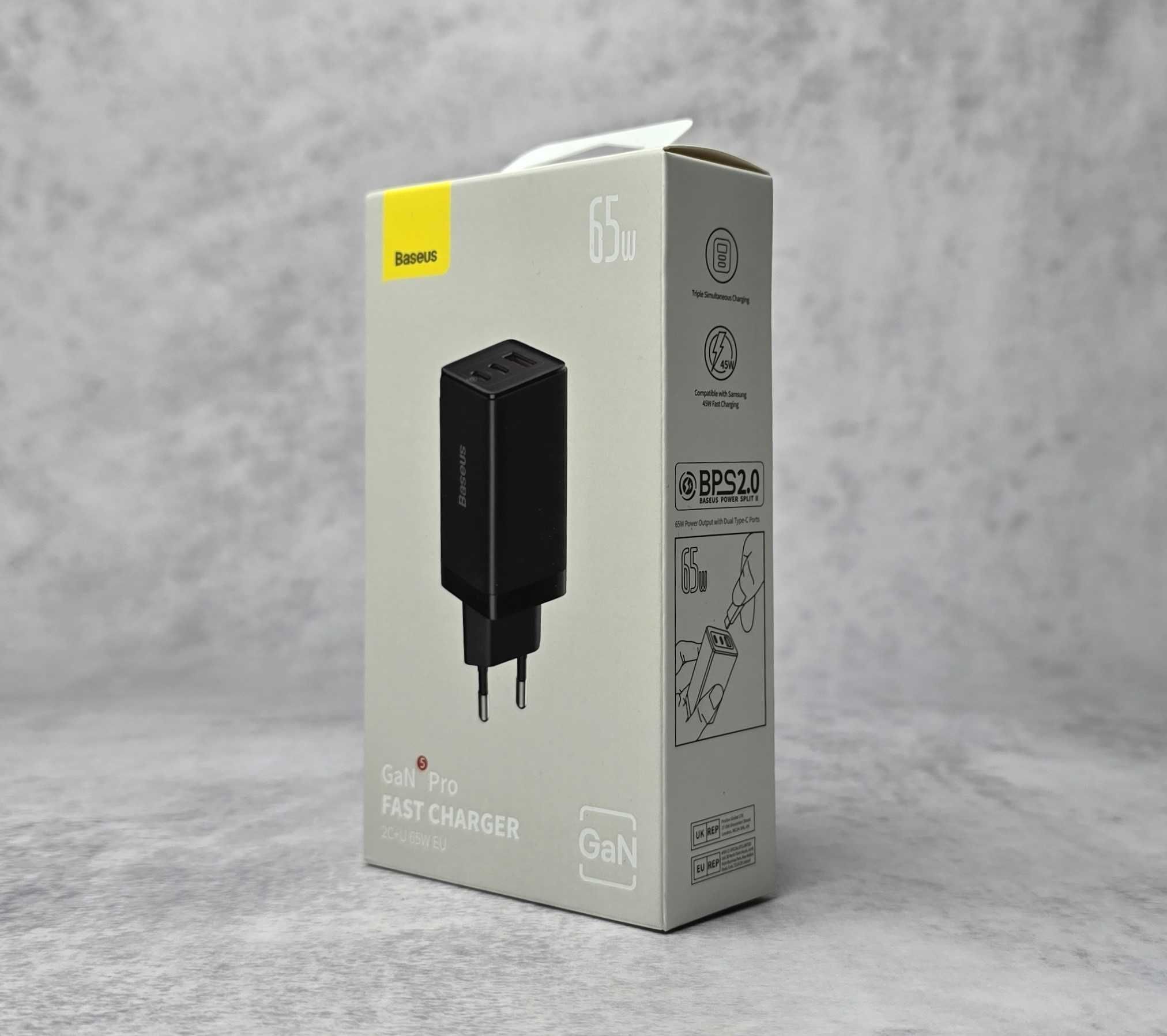 Мережевий зарядний пристрій Baseus GaN5Pro65W (CCGP120201) Новий