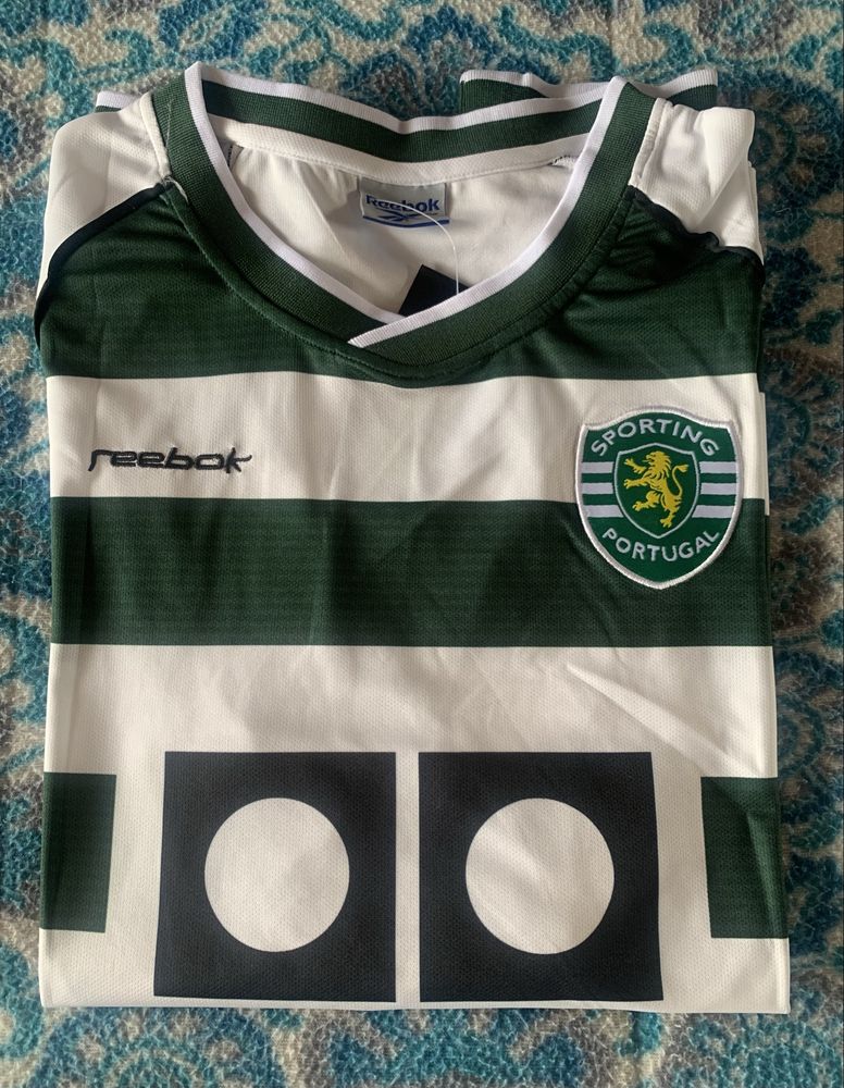 Camisola Sporting CP Retro Cristiano Ronaldo 28 Casa 2001/02 M Reebok