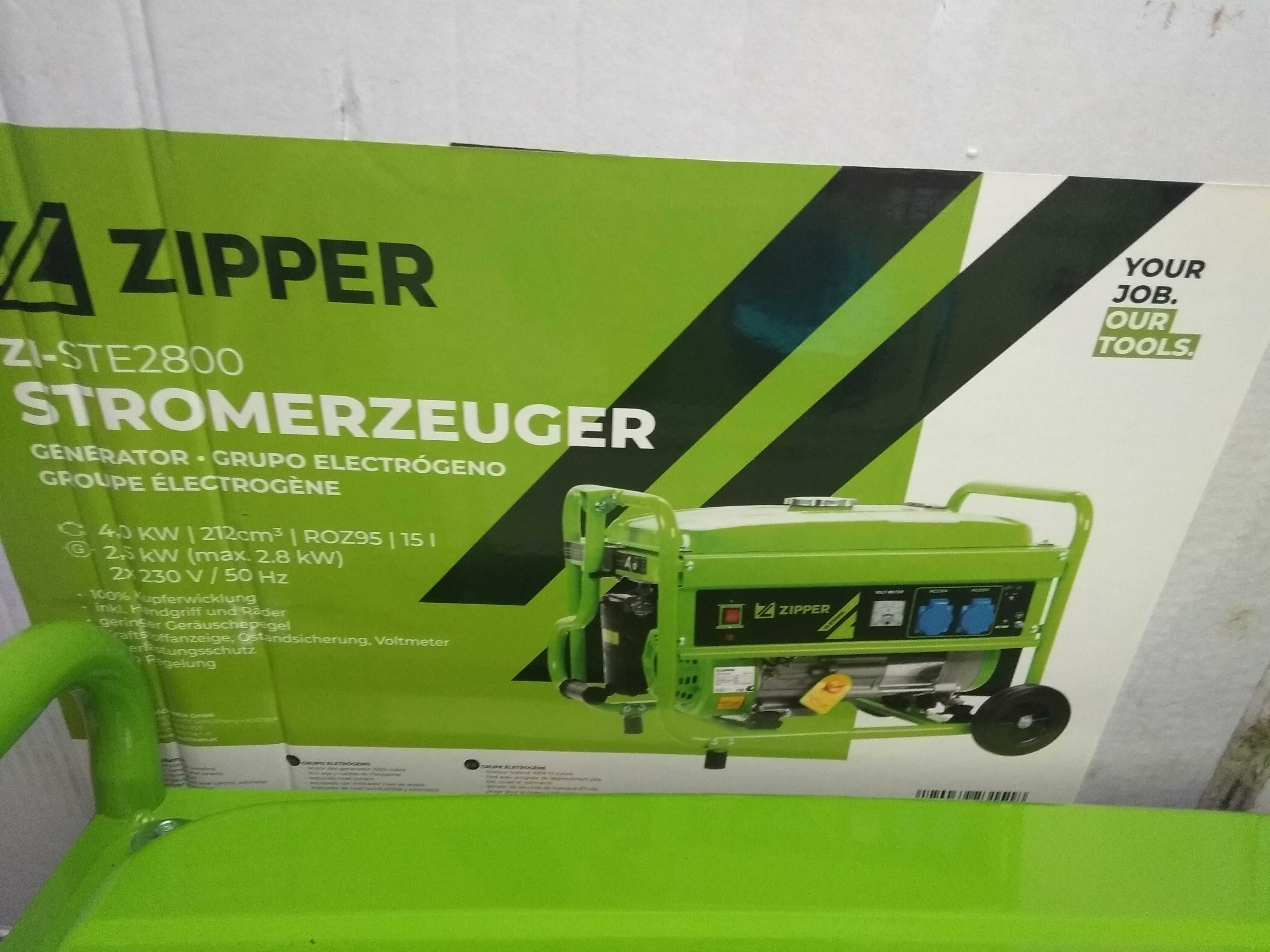 Генератор бензиновий  ZIPPER   zi- ste2800
