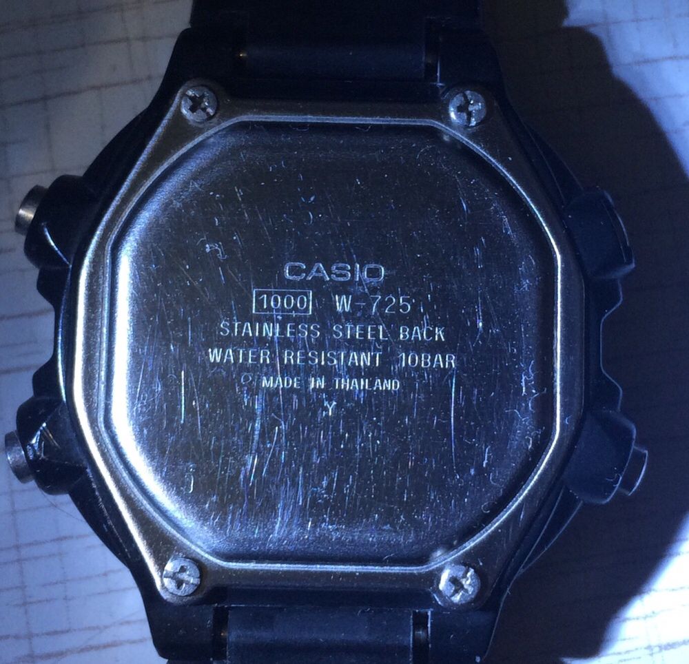 Часы Casio w-725 model 1000