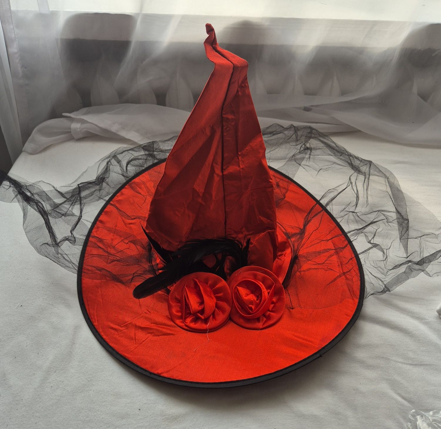 Nowy! Kapelusz czarownicy baba Jagą strój przebranie halloween
