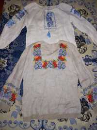 Женская сорочка  вышиванка украинская лен 48 размер