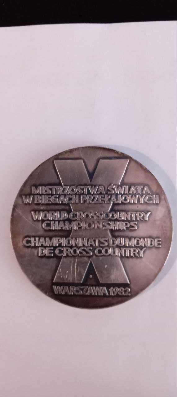 Medal X Mistrzostwa Swiata w biegach przełajowych 1982 rok