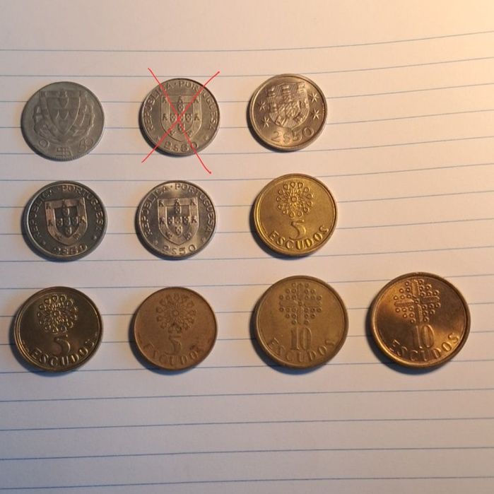 Moedas portuguesas antigas