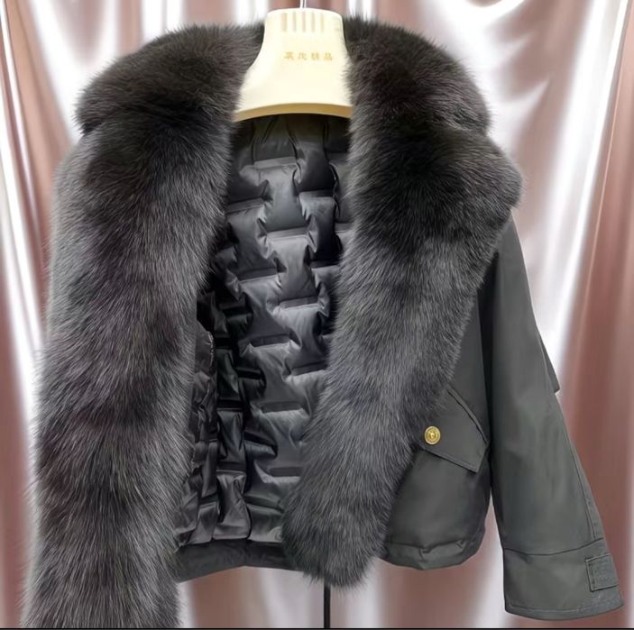 Куртка пуховик женский с мехом