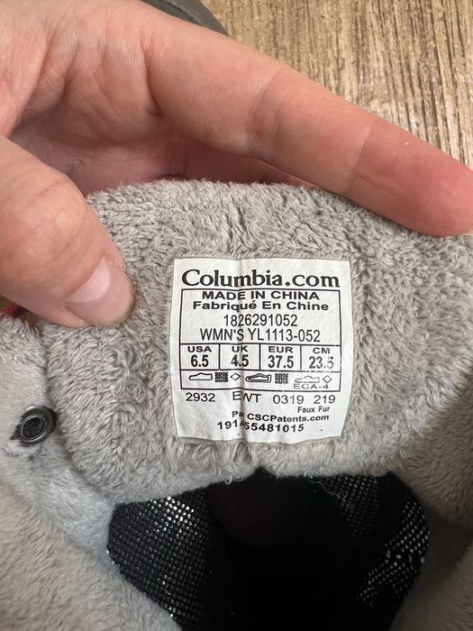 Зимні чоботи Columbia 37,5 розмір