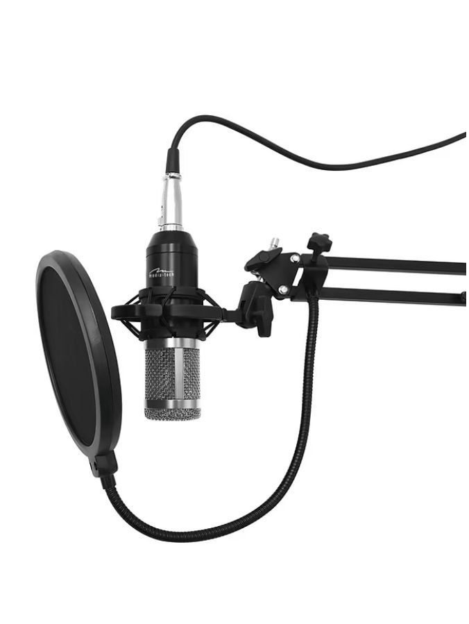 Мікрофон до комп'ютера Media-Tech XLR USB Silver (MT397S)