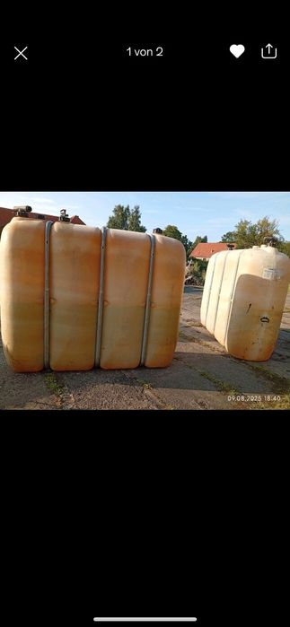 Zbiorniki mauser 2000l /1500l /1000 na wodę szambo paliwo