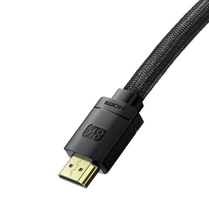 Przewód HDMI 2.1 Baseus 8K 0,5m - Czysty Dźwięk i Jasne Kolory