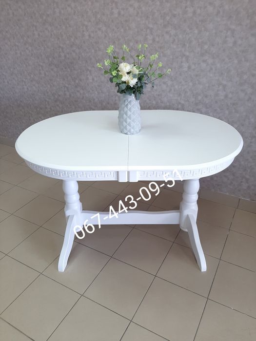 Стіл Карпати слонова кістеп. Стіл обідній.