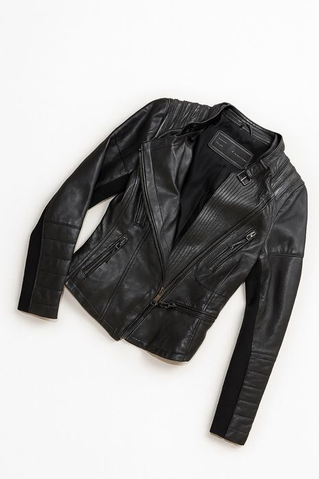 Motocyklowka Zara Basic skóra kurtka EUR 36/S