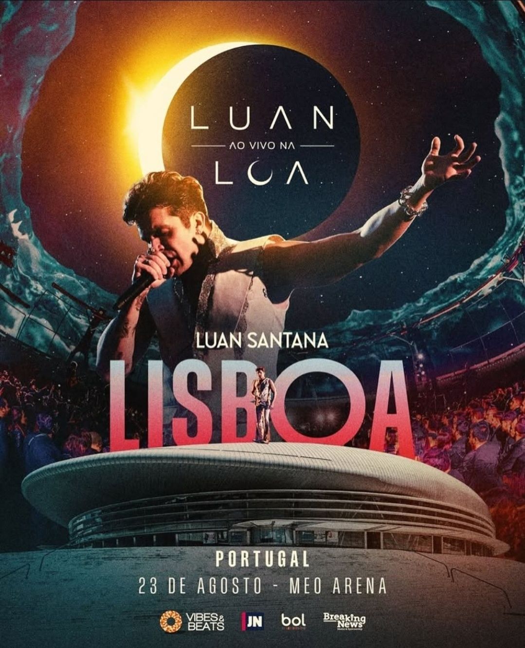 2 bilhetes - Luan Santana - 23 Agosto - Meo Arena