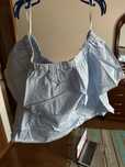 Blusa azul claro bershka