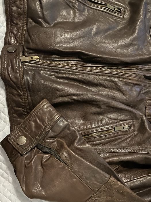 Kurtka skórzana męska Massimo Dutti