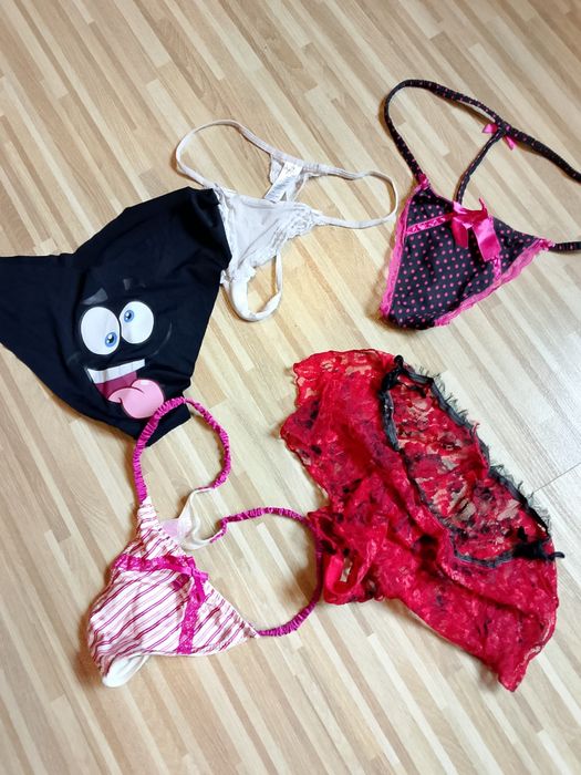 6 szt stringi damskie ekstrawaganckie tanio