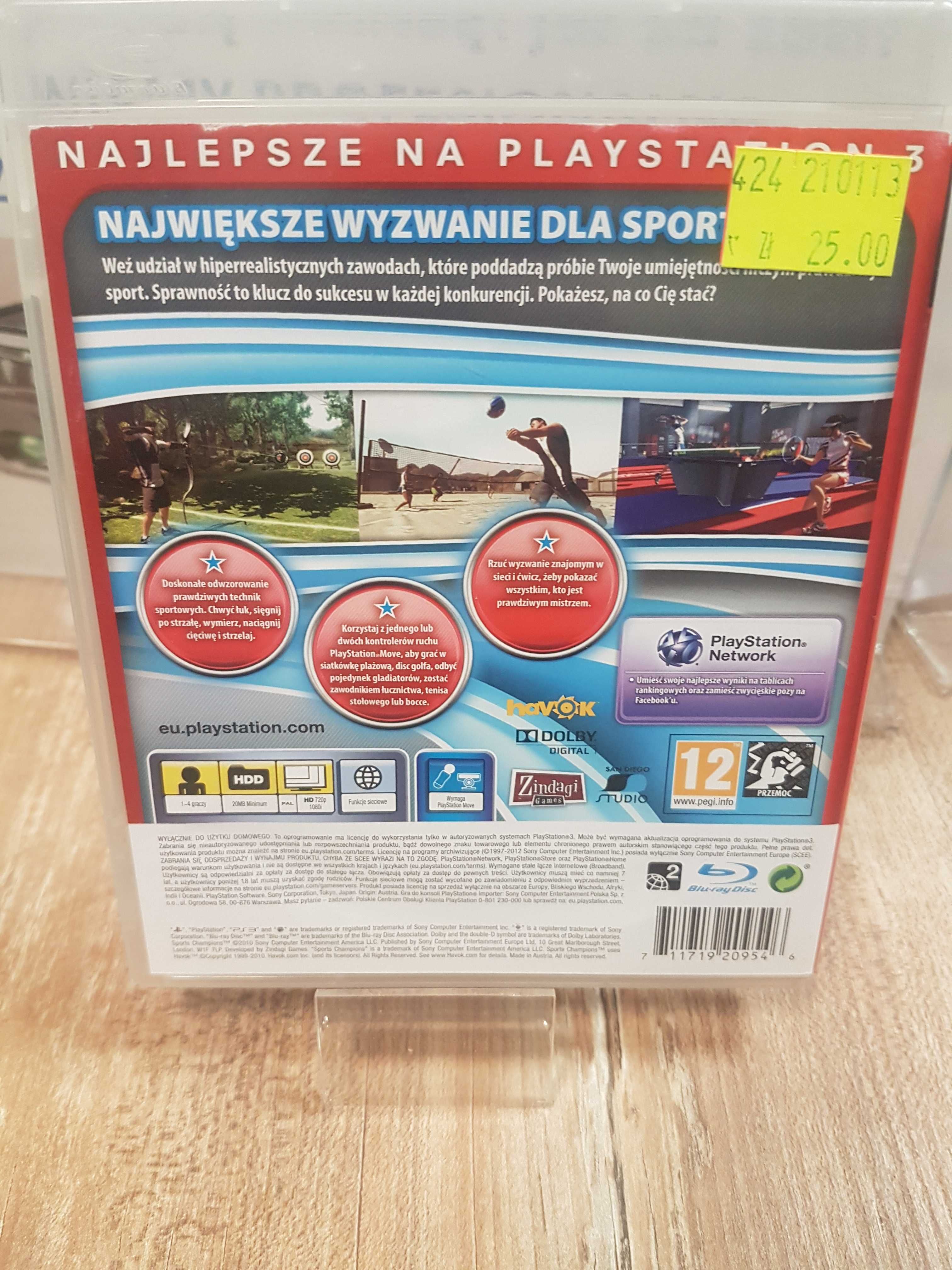 Sports Champions PS3, Sklep Wysyłka Wymiana
