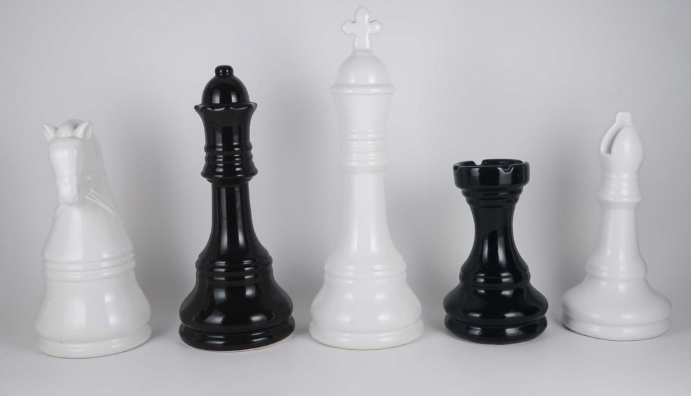 Peças de Xadrez de grande porte em cerâmica, CADA