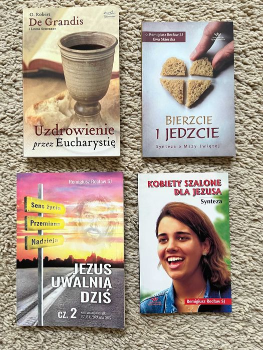 4 książki Jezus uwalnia Recław Kobiety Grandis Uzdrowienie Eucharystię