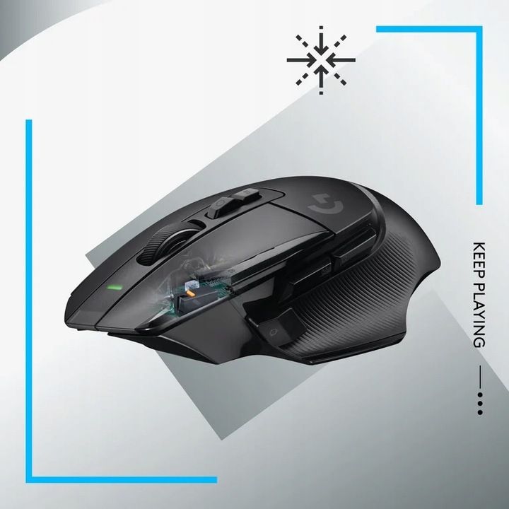 Logitech G502 X Lightspeed - Optyczna Myszka Gamingowa Rf Wireless 256