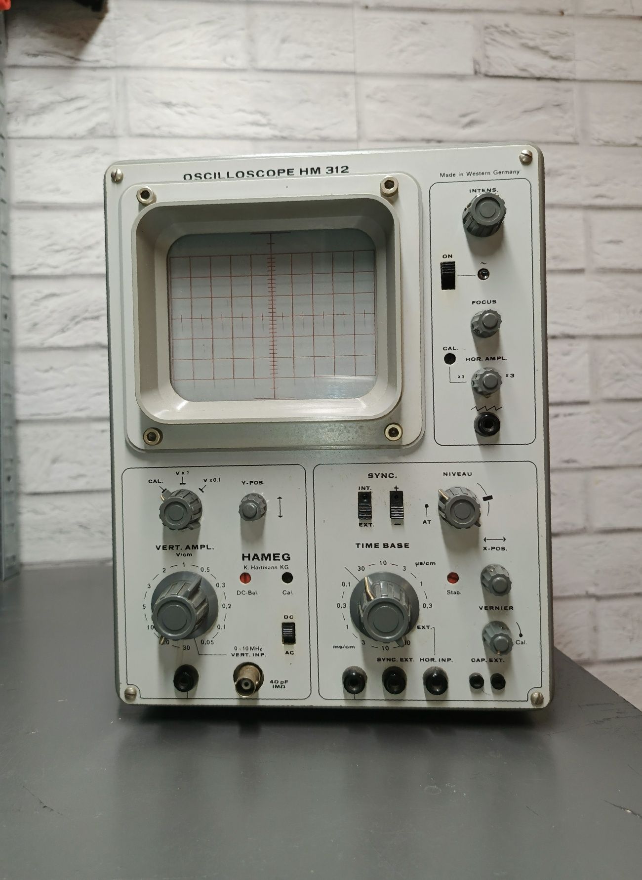 Oscyloskop HM 312 Z oryginalnym kartonem