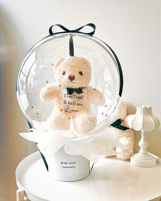 Balon z wypełnieniem DEKORACJE balonowe GENDER party CHRZEST URODZINY