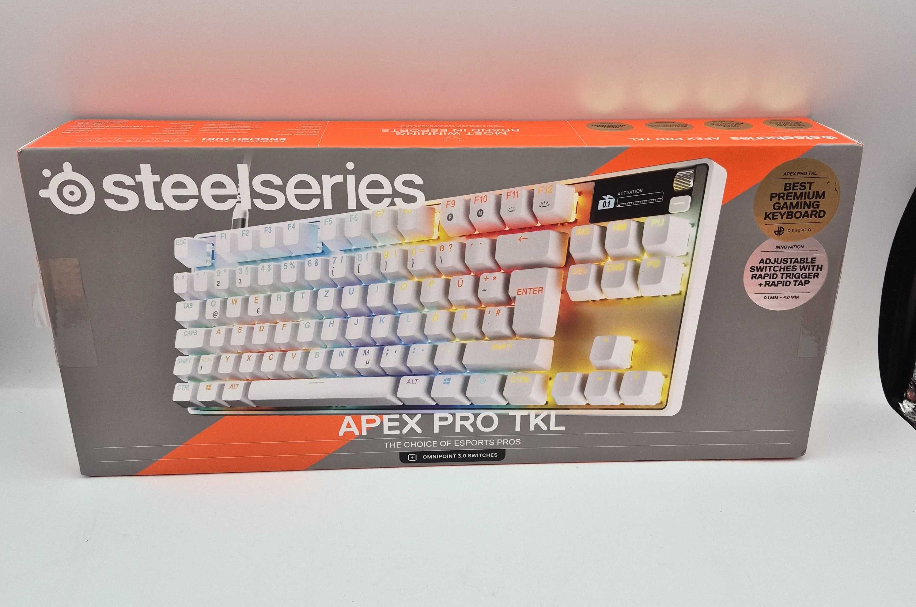 Klawiatura mechaniczna Steelseries Apex Pro TKL UK biała