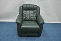 Шкіряне крісло. Кожаное кресло. Зелене крісло. БУ Ідеал.