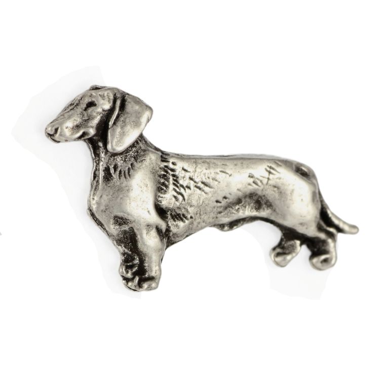 Jamnik szorstkowłosy pin posrebrzony Art-Dog