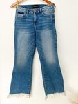 Jeansy damskie frędzle 36 / 38 S / M chinosy dżinsy