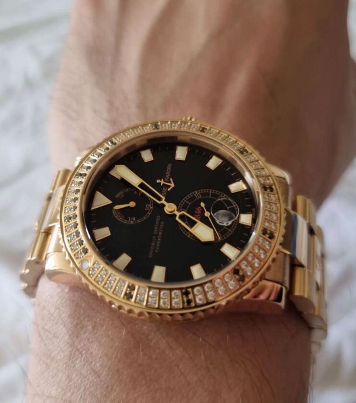 Zegarek Ulysses Nardin roce gold 750