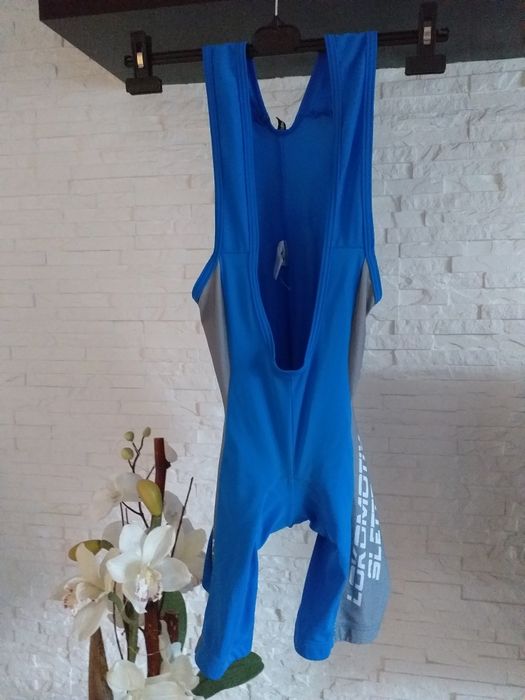 KALAS - męskie spodenki rowerowe na szelkach z wkładką w kroku rozm. M