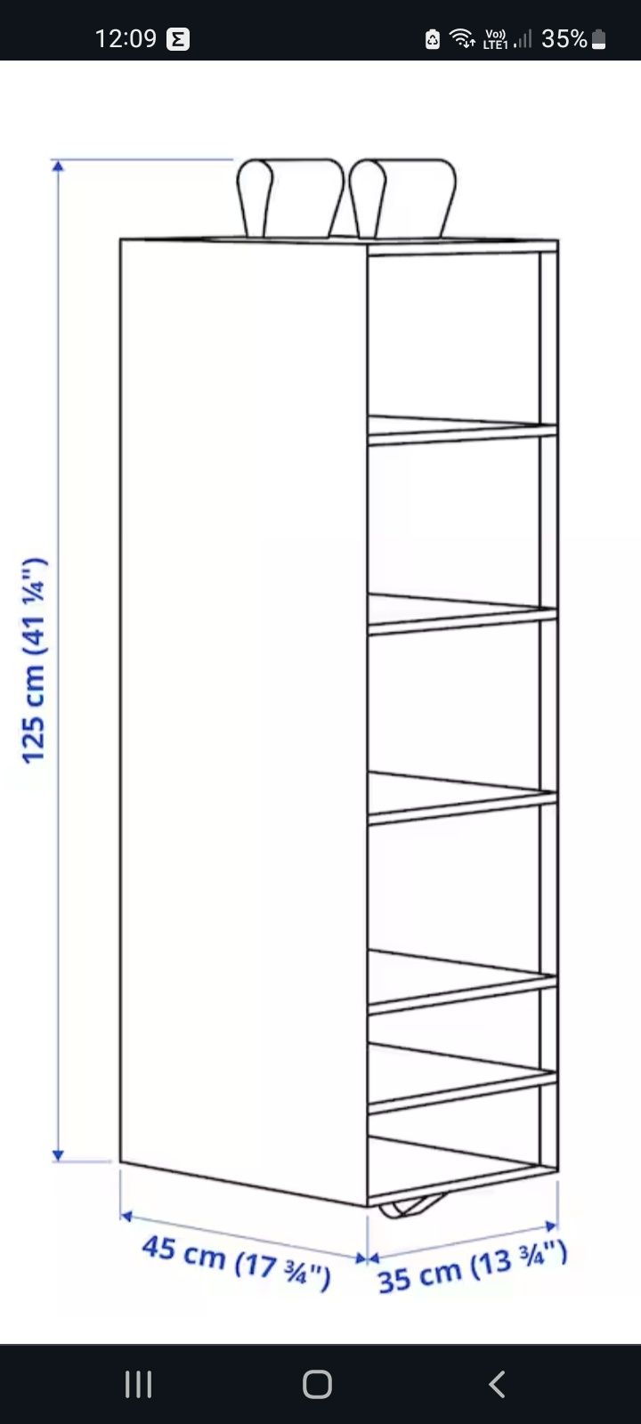 Organizer do szafy IKEA
