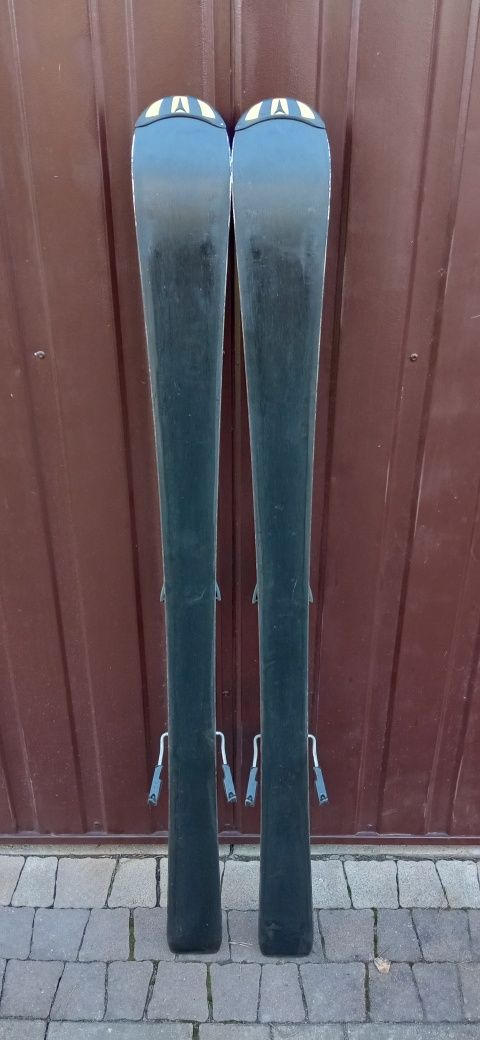 Narty Atomic 120 buty Rossignol 220-235 dziewczynka białe różowe kijki