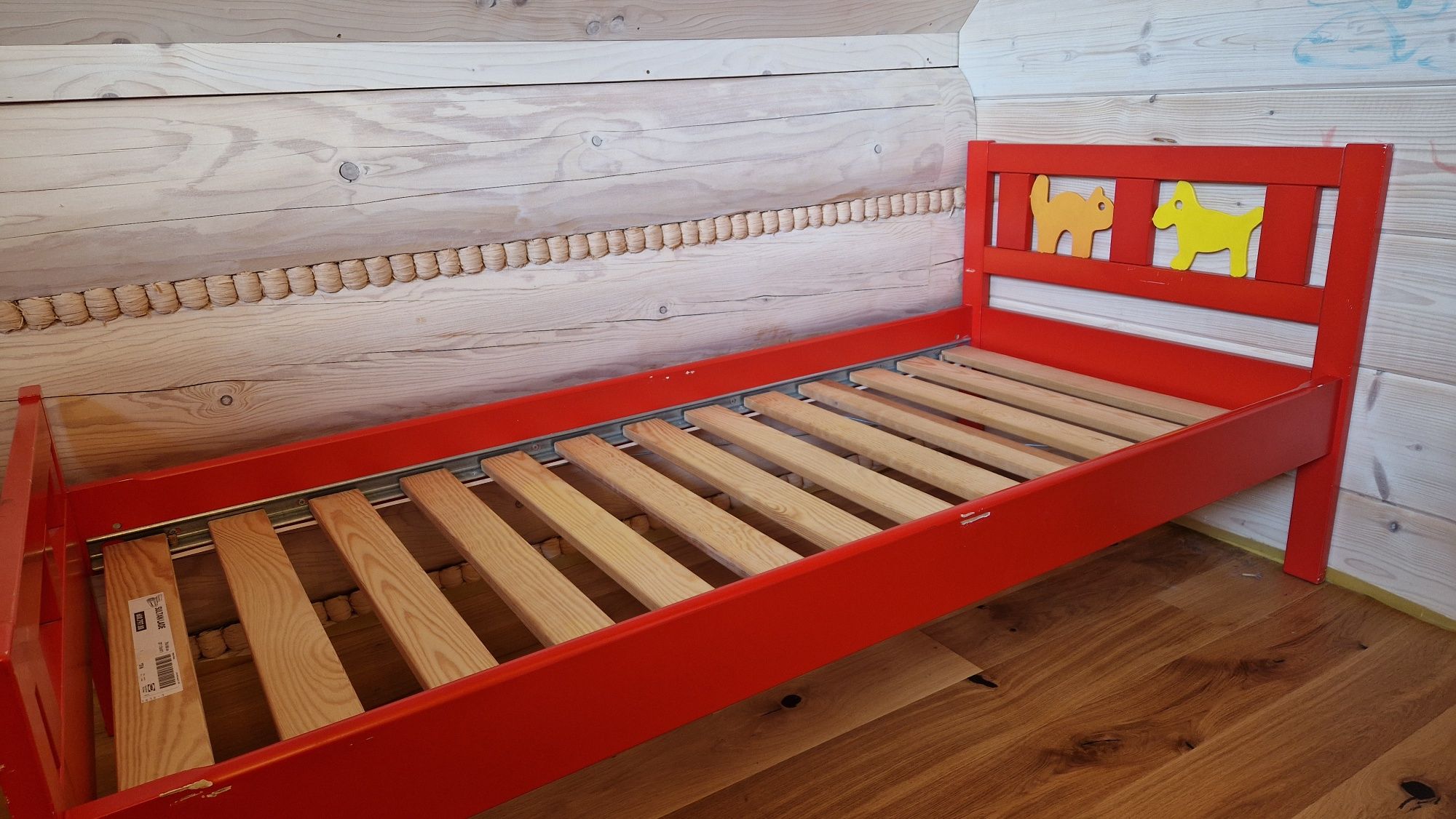 Łóżko Ikea kritter czerwone