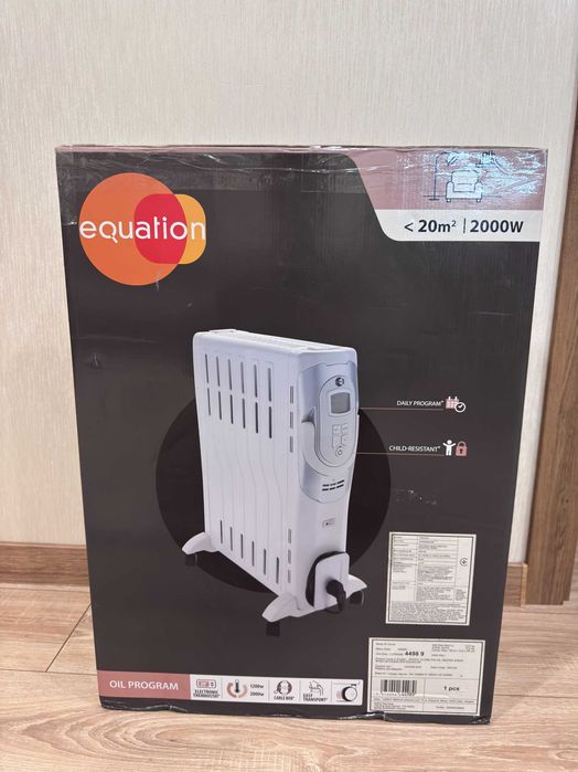Масляний обігрівач з електронним упарвлением Equation 2000 Вт 9 секцій