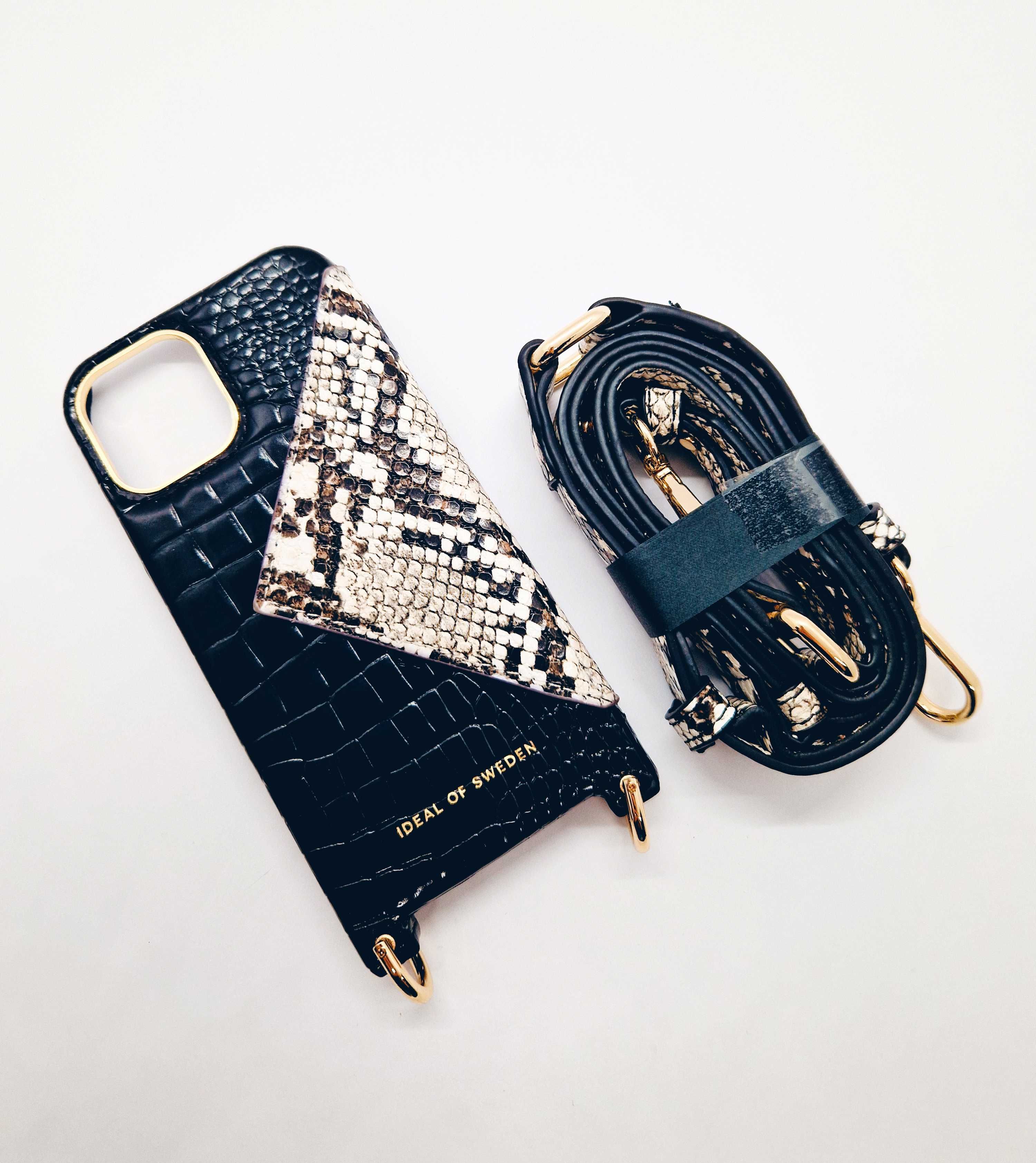 Etui/Plecki iDeal of Sweden z paskiem do iPhone 12 skóra eco