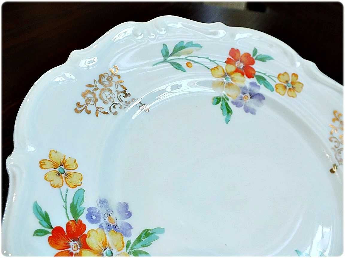 Porcelana Śląska CT ALTWASSER Carl Tielsch Talerz deserowy z 1939r.